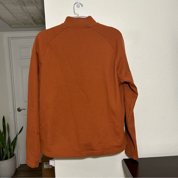 TAILOR VINTAGE Gingerbread Waffle Knit Full Zip Fleece Jacket Sz XL - Picture 4 of 10